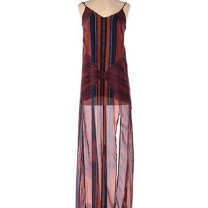 Like Mynded summer strappy maxi dress size XS geometric pattern